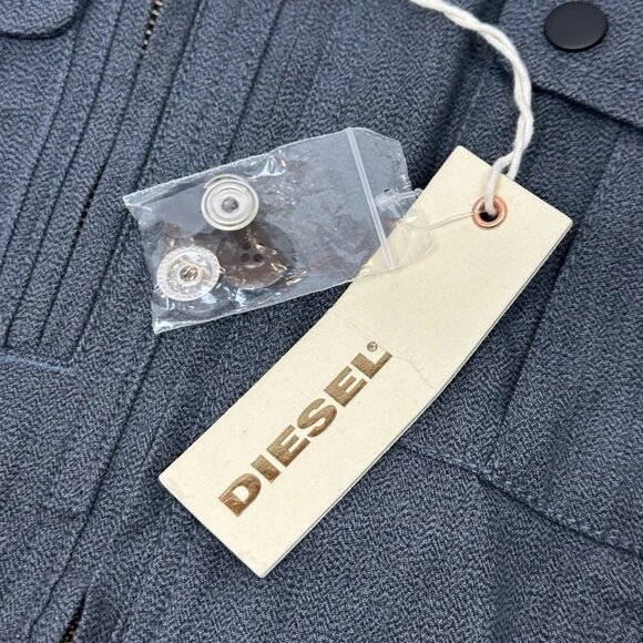 NWT - Diesel 100% Drizzle Proof JIFTIMON Multi-Pocket Bomber Jacket - Gray - XL - Picture 9 of 14